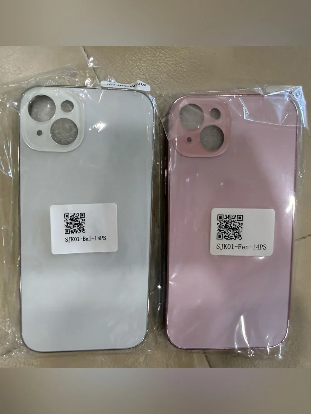 Pink and White Slim Protective Phone Cases